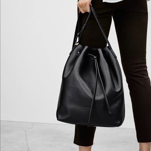 Aritzia Auxiliary Leather bucket bag